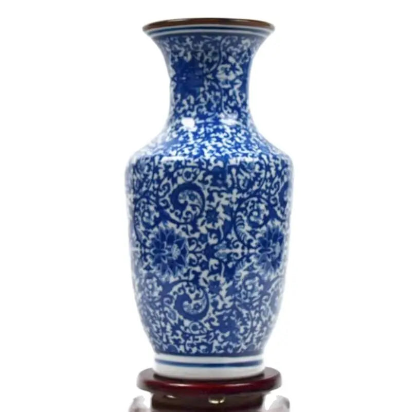 Blue & White Porcelain Flower Vase