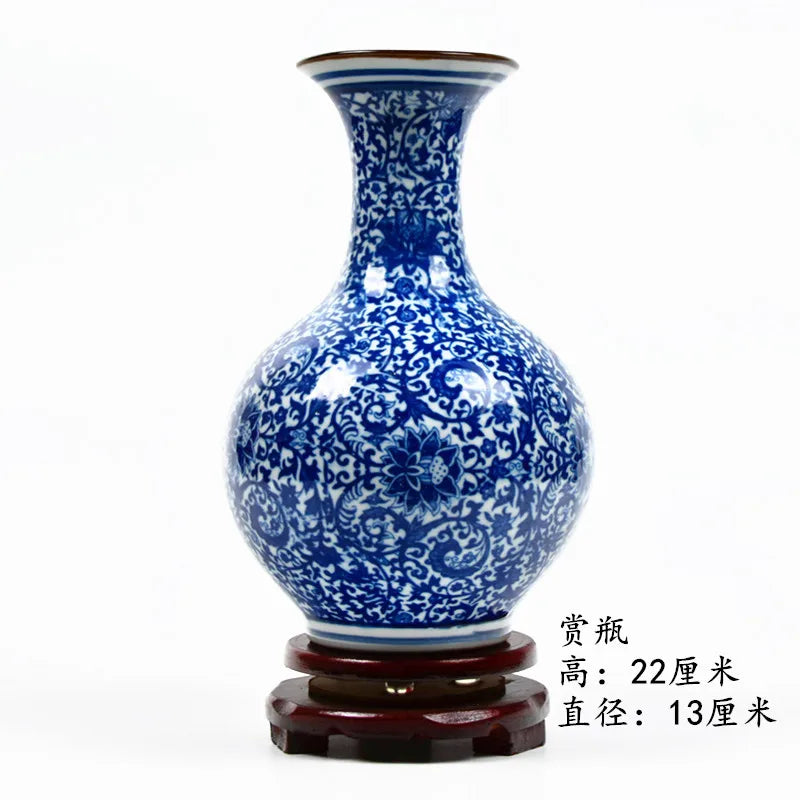 Blue & White Porcelain Flower Vase