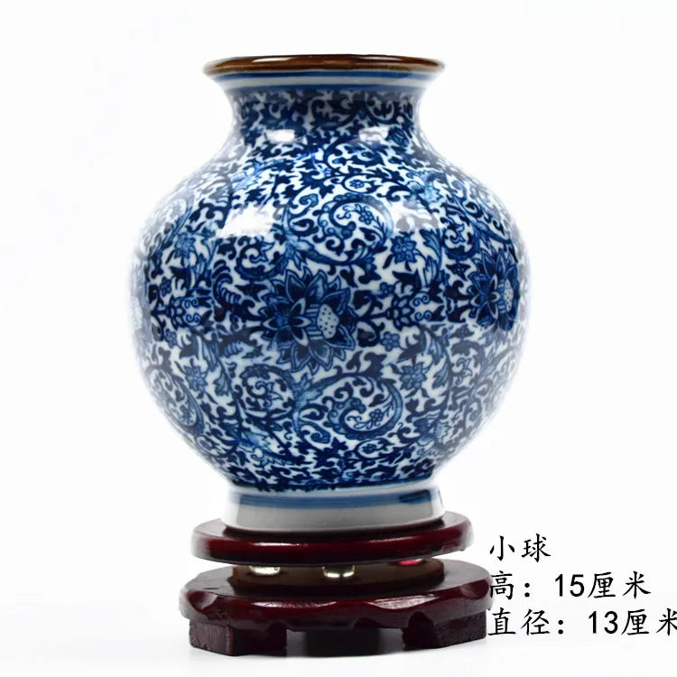 Blue & White Porcelain Flower Vase